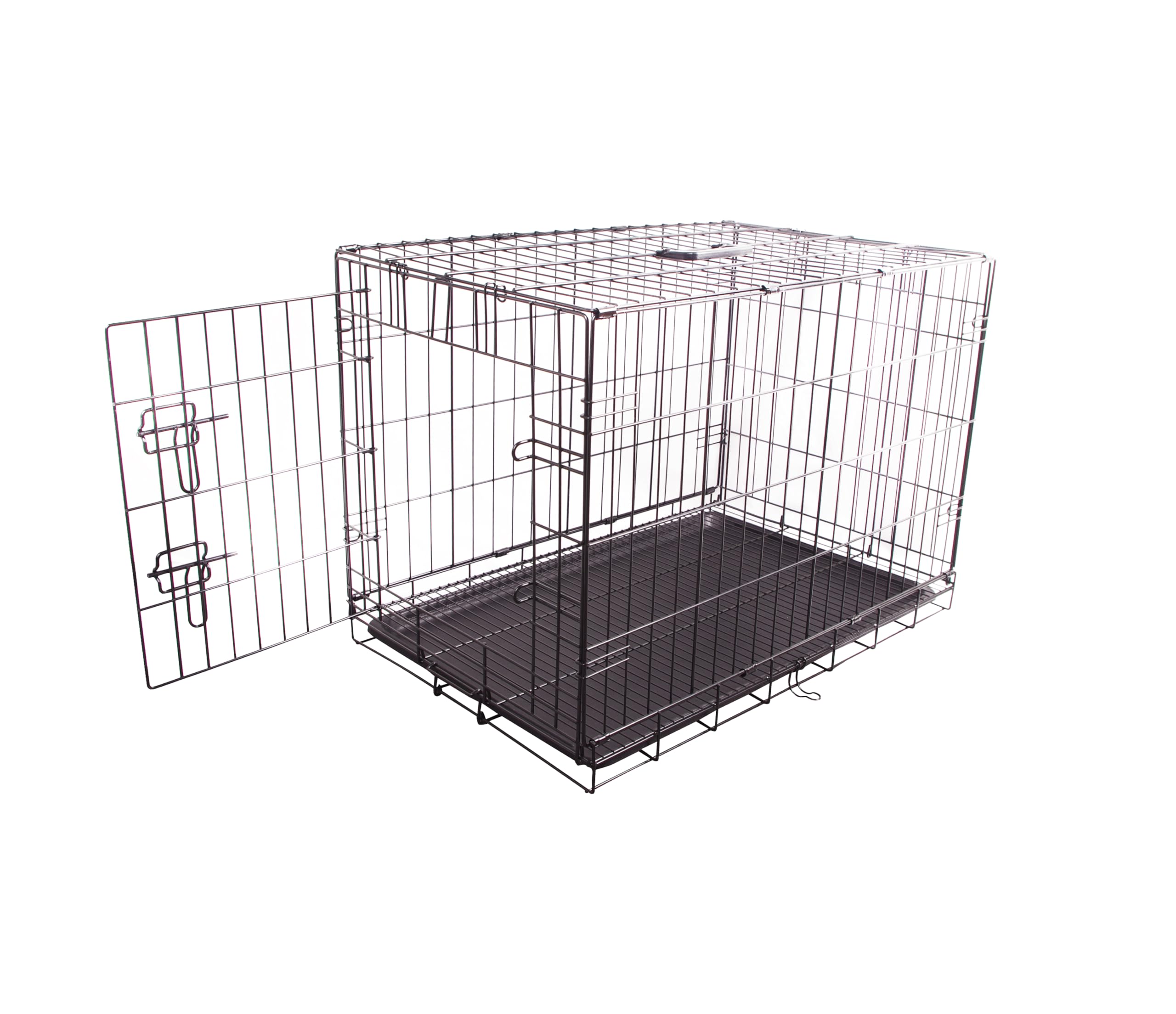 FOURPAW durable foldable crate in metal wire for sturdy containment on the go.