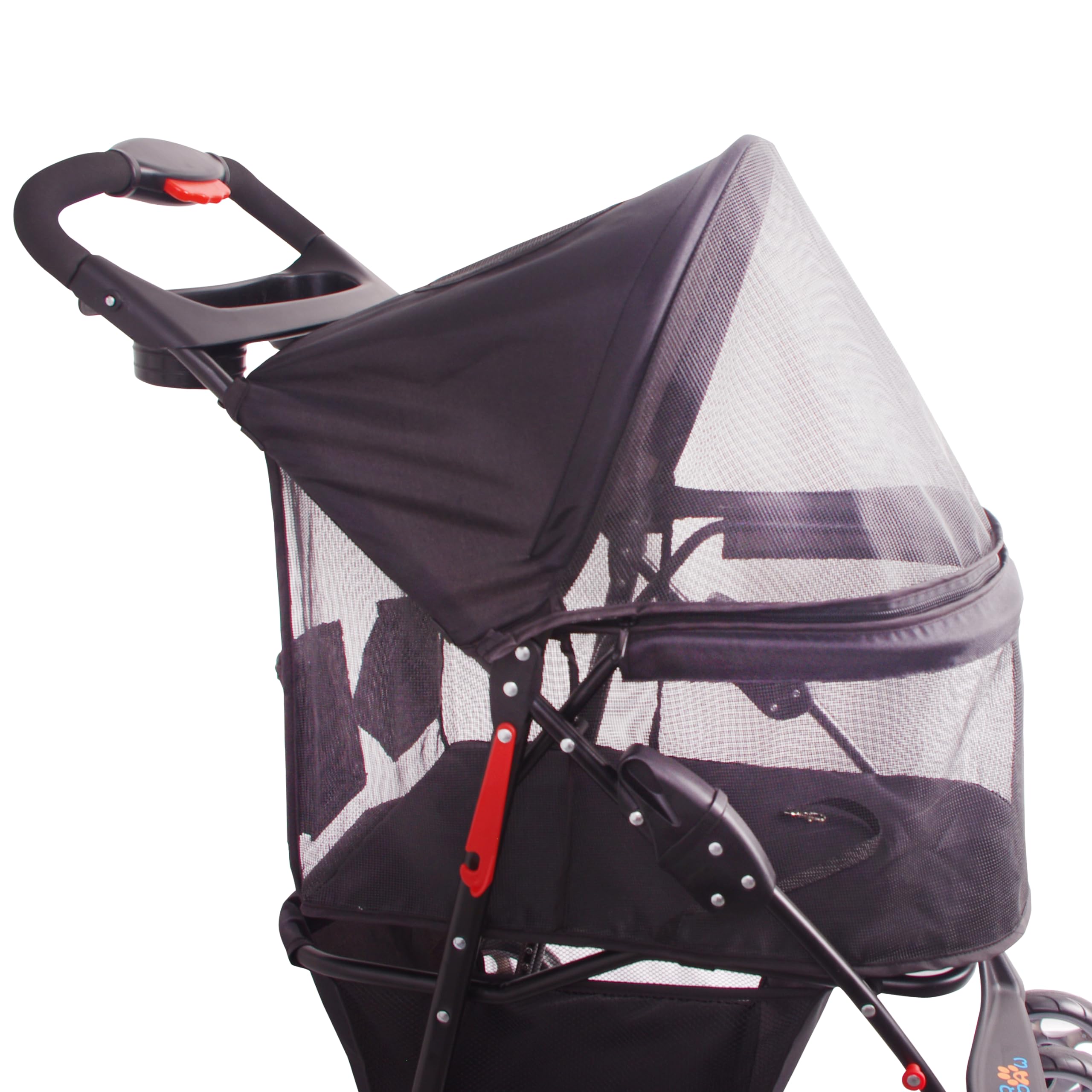 FOURPAW stroller folded compact for easy storage in small spaces