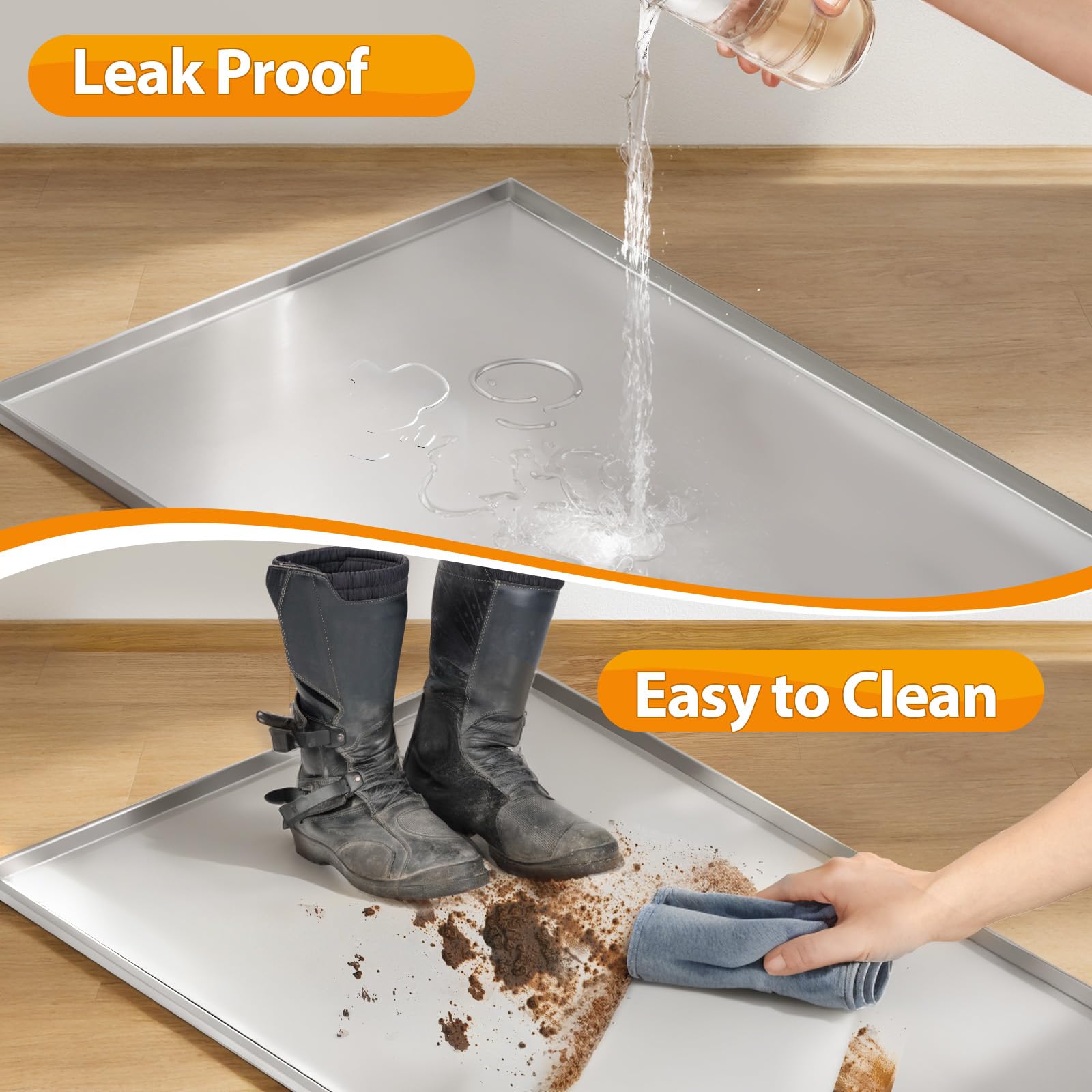 Fovima crate pan mat back is non-slip for secure placement