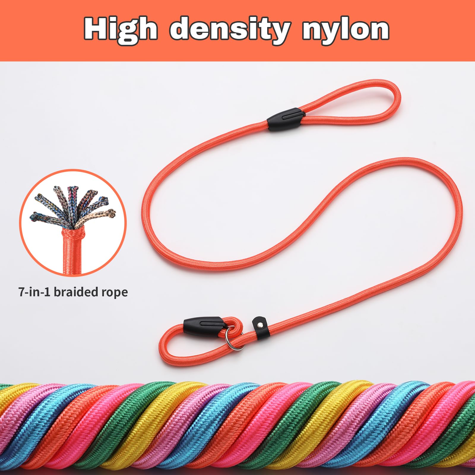 FOVRLZSE light blue slip lead ensures easy handling during dusk walks.