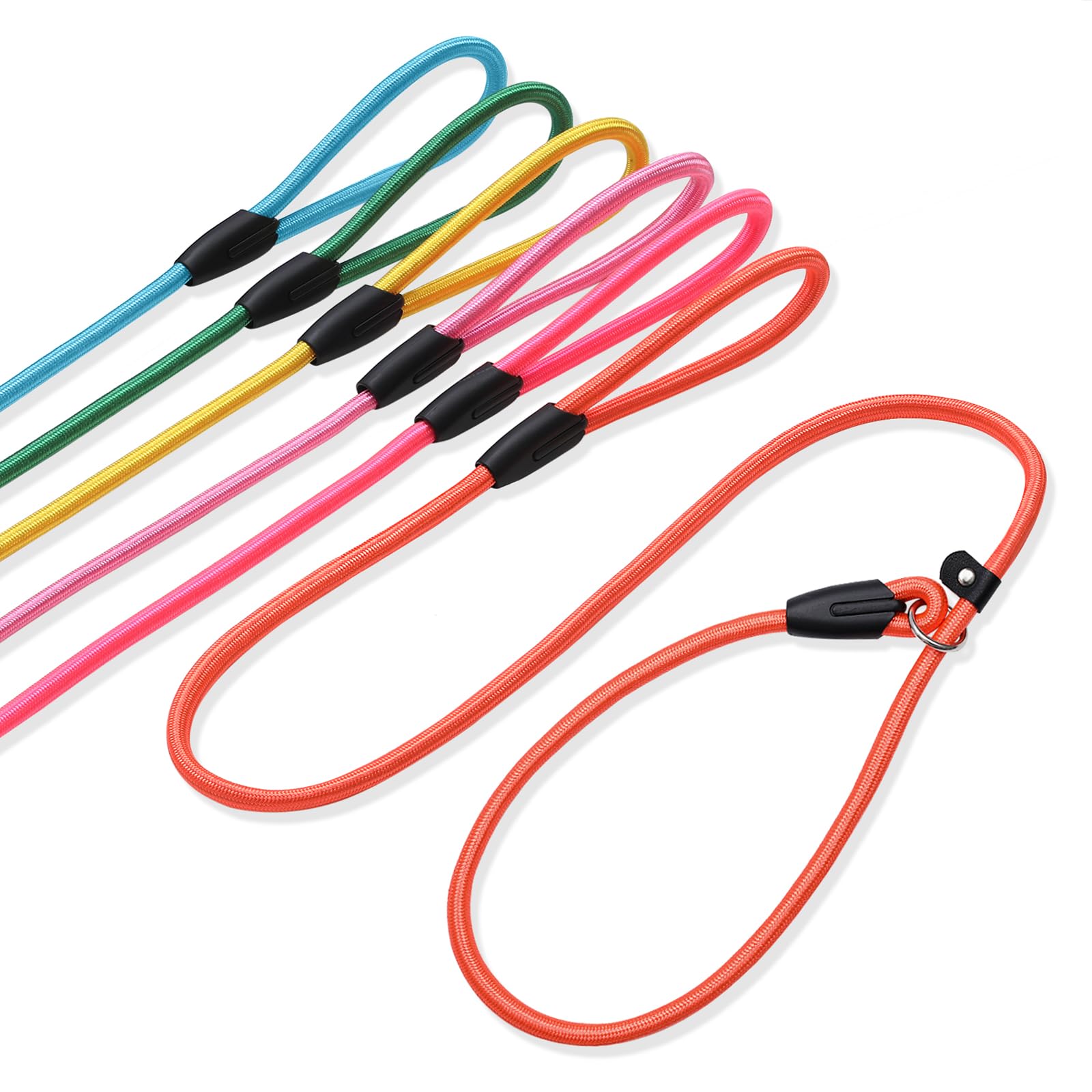 The FOVRLZSE slip lead yellow enhances daytime visibility for safer walks.