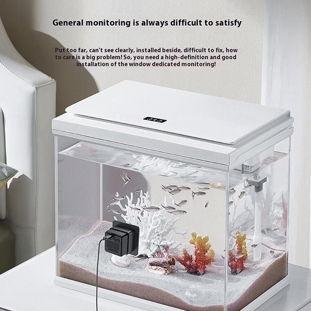 Fowuyeep terrarium camera 2K HD video delivers sharp details for tanks and habitats.