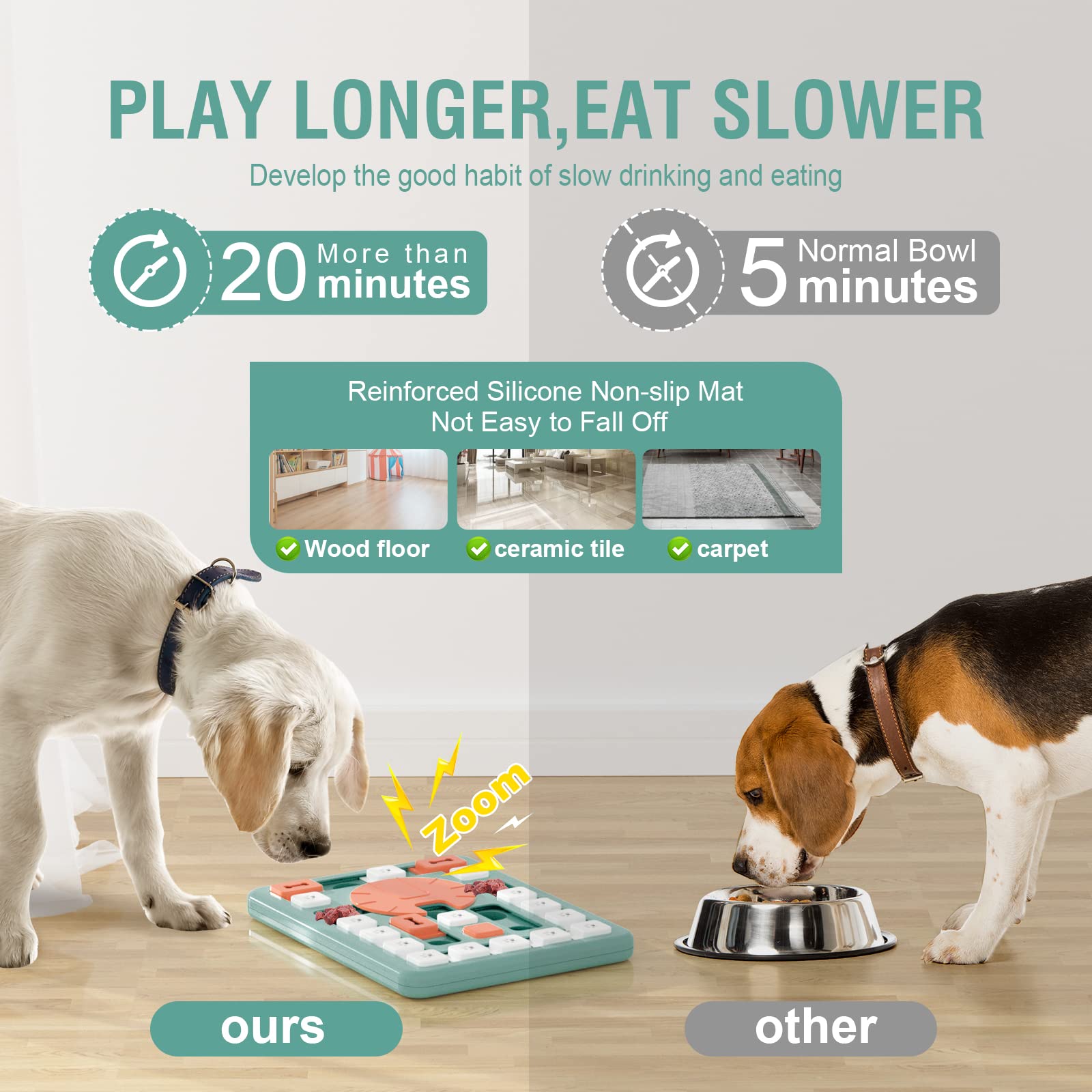 FOXMM bottom has anti-slip pads to keep the toy steady.