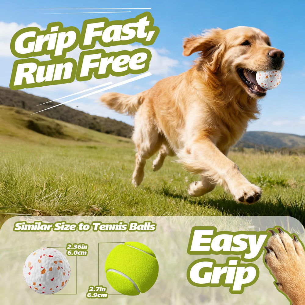 FOXMM E-TPU dog balls 3-pack show high bounce for interactive fetch.