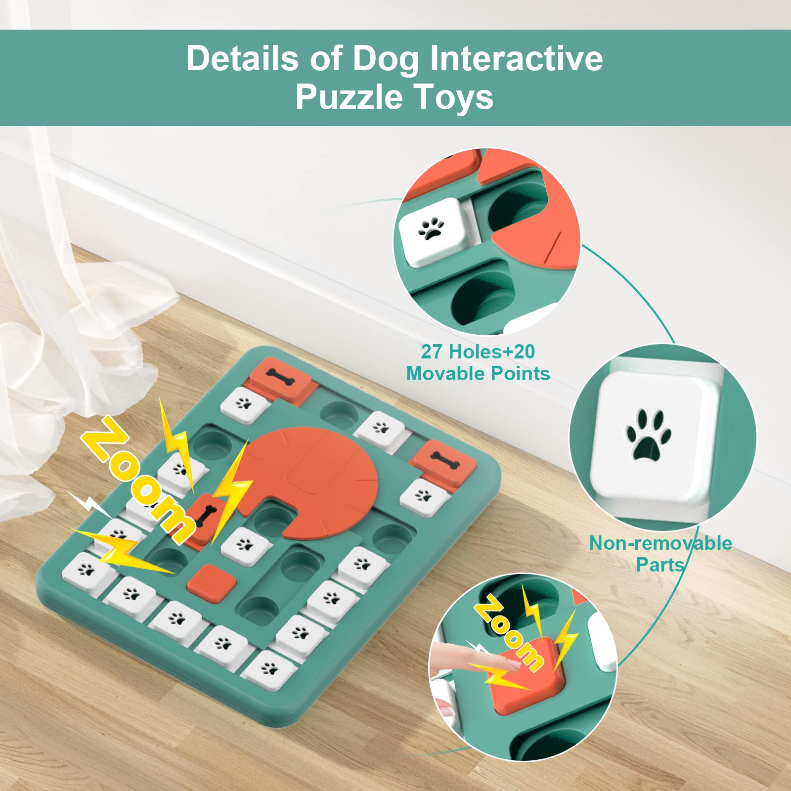 FOXMM large-dog puzzle supports IQ-building playtime for bigger breeds.