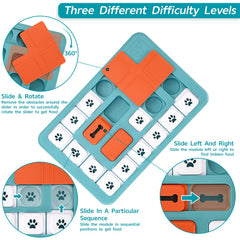 FOXMM non-removable parts design enhances safety during treat puzzle sessions