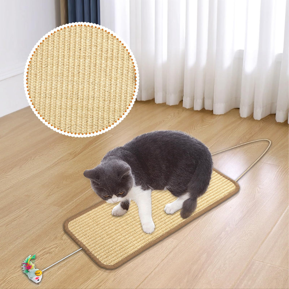 Foxtell cat scratching mats measure 7.9x19.6 inches for ample space.