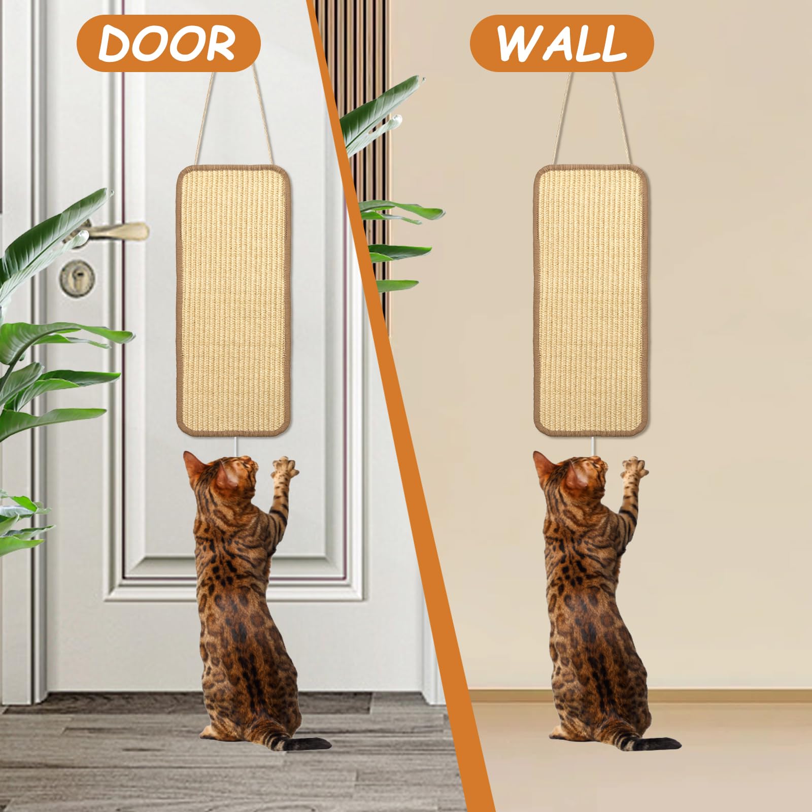 Foxtell natural sisal material is chemical-free, odorless, and durable.