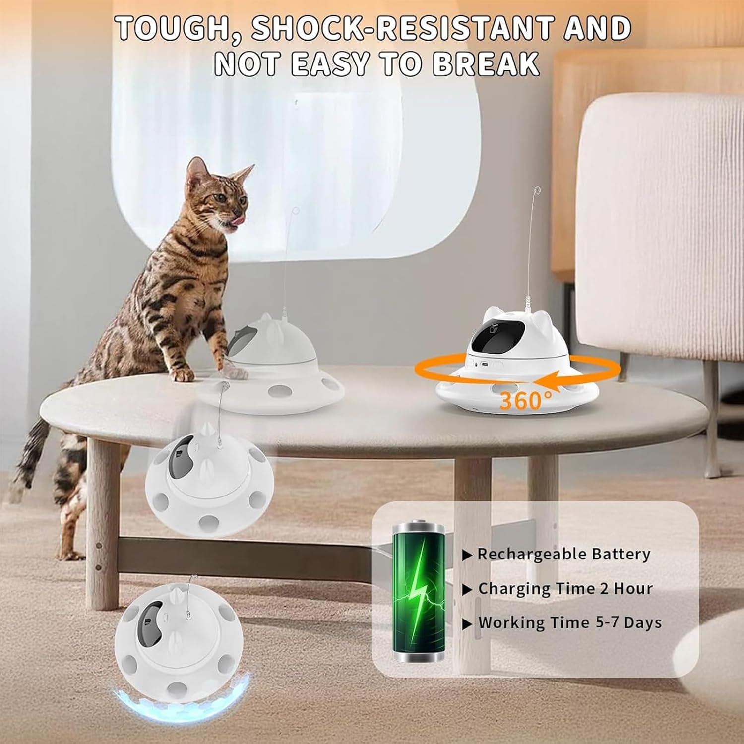 Foyoilait handheld laser flashlight enables night-time interactive moments.