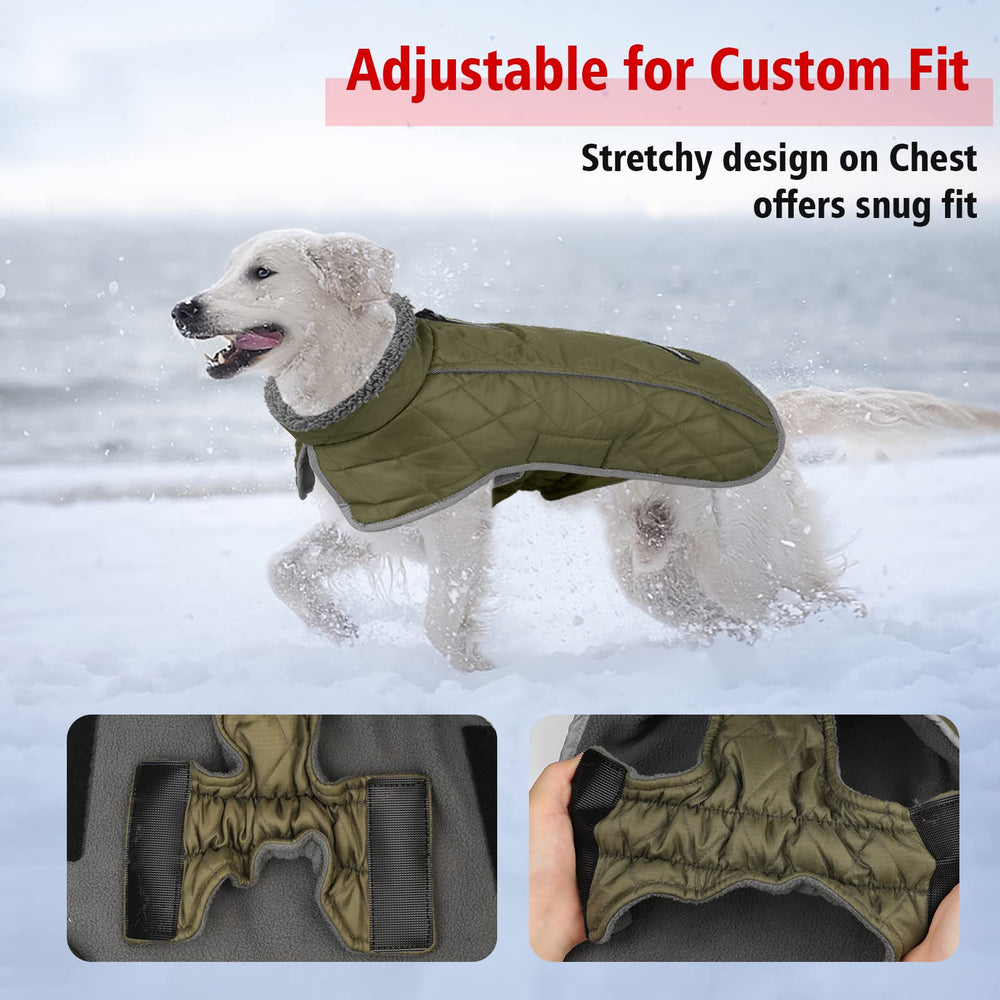 Fragralley dog coat reflective-strips boost nighttime visibility for safer walks.