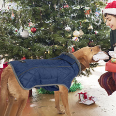 Fragralley dog coat with warm fleece lining keeps dogs cozy outdoors.