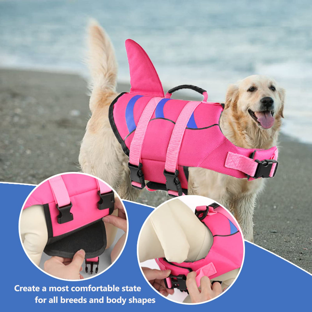 Fragralley adjustable life jacket suits small to large dogs across water activities.