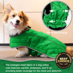 Fragralley dog winter coat reflective trim improves night visibility for safety