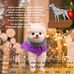 Fragralley dog winter coat with reflective trim boosts visibility for safer nighttime strolls