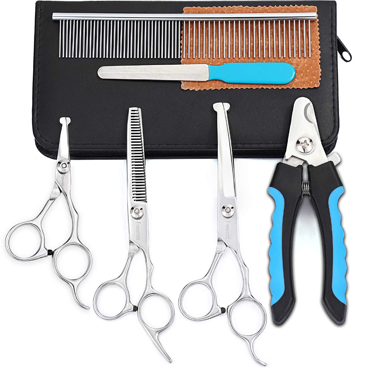 Freewindo safe round tip scissors protect sensitive areas during trimming