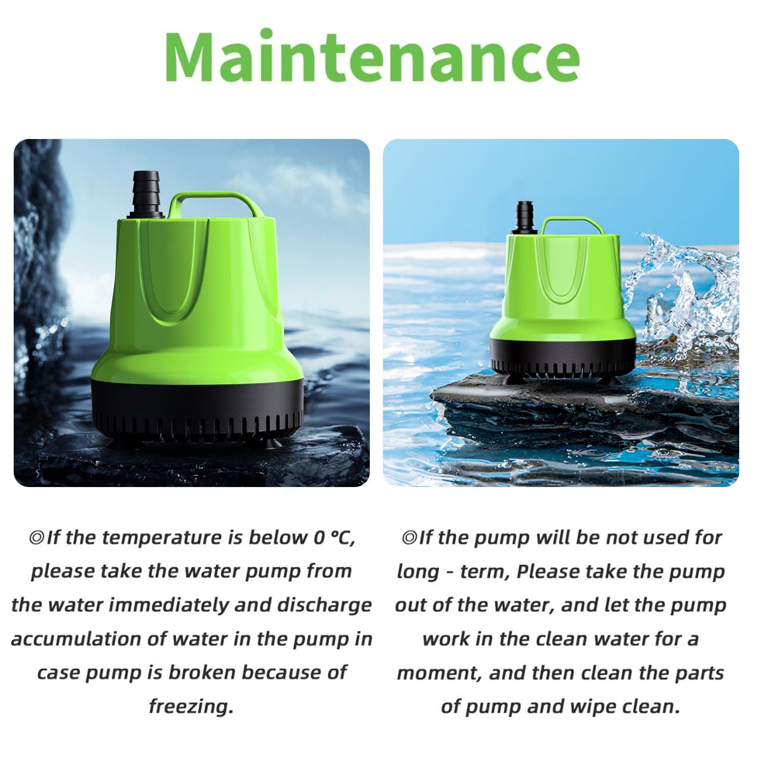FREESEA 6ft lift enables dynamic fountains and elevated water features.