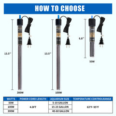 FREESEA aquarium thermometer provides precise readings for monitoring tank conditions.