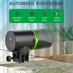 Timer dial close-up on FREESEA feeder showing precise scheduling.