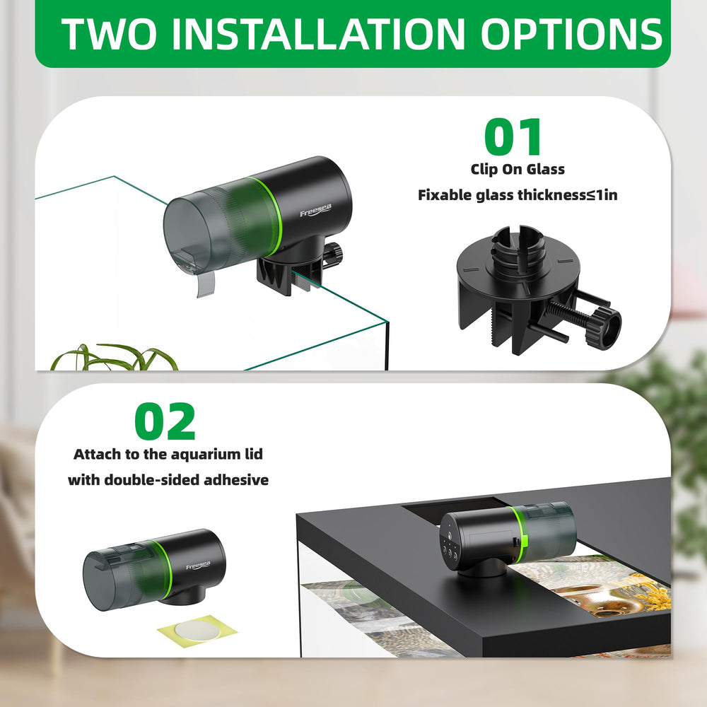 Two fix methods let FREESEA attach securely to wall or lid.