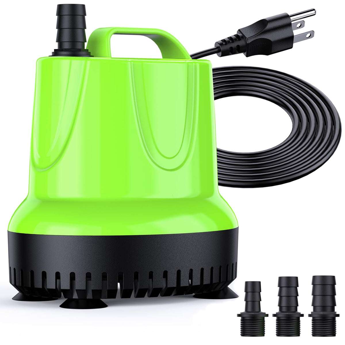 FREESEA fountain pump setup showcases compact submersible design for versatile water features.