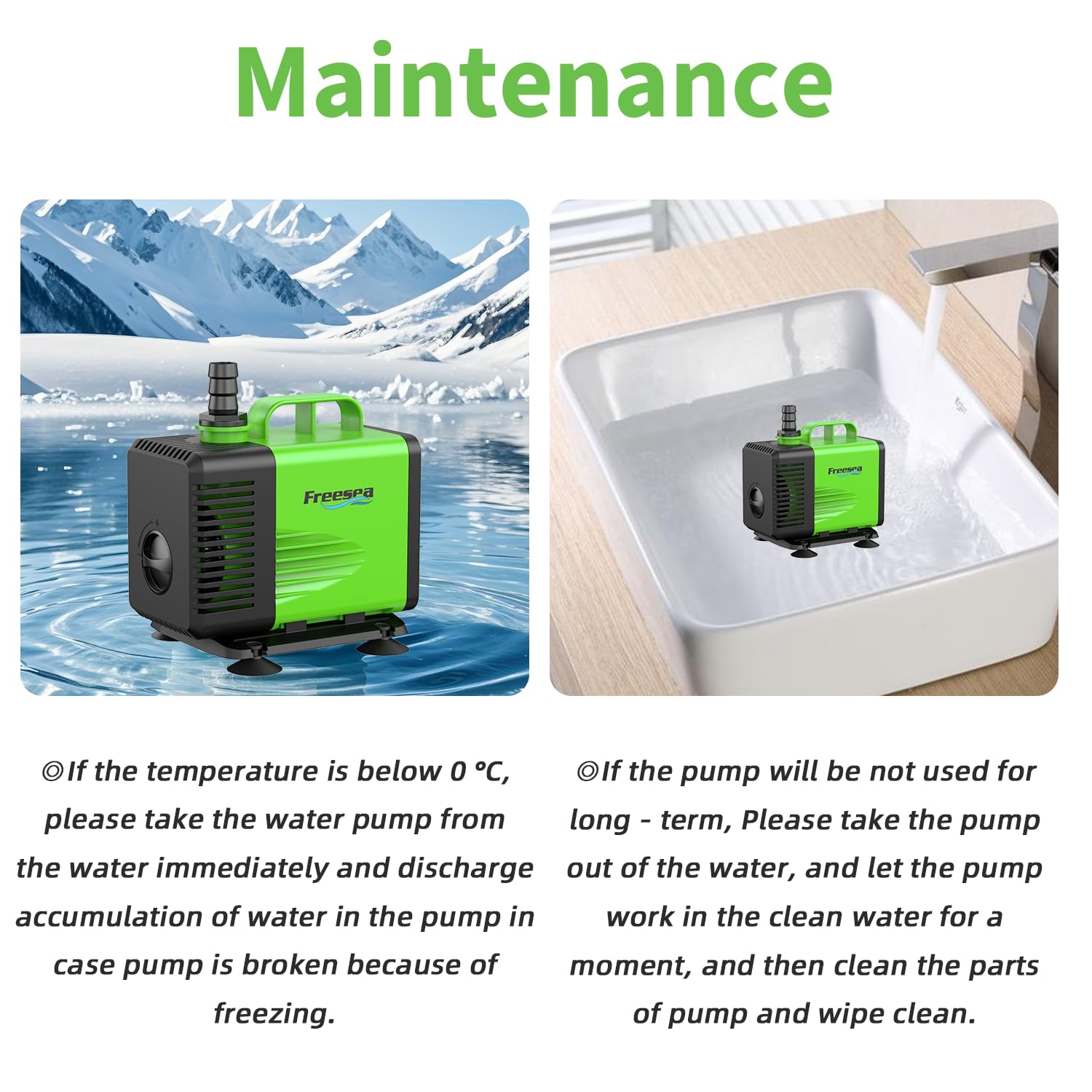 FREESEA long life-span pump designed for extended operation