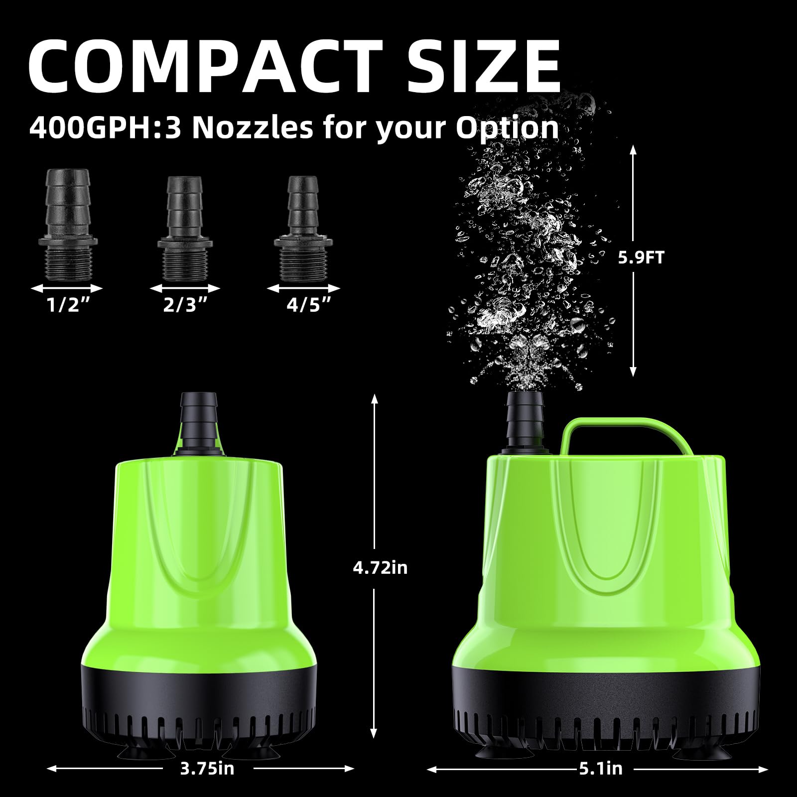FREESEA omnidirectional filter delivers thorough debris removal for clear circulation.