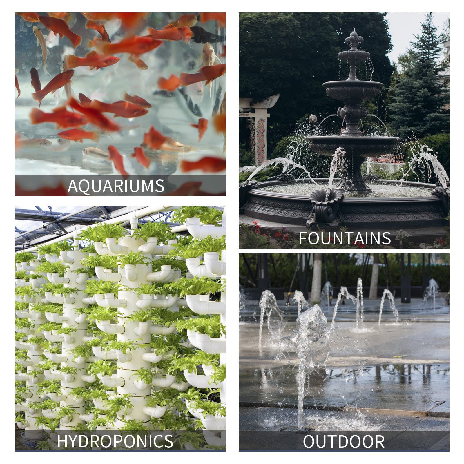 FREESEA pump elevates water up to 10ft for dramatic waterfalls
