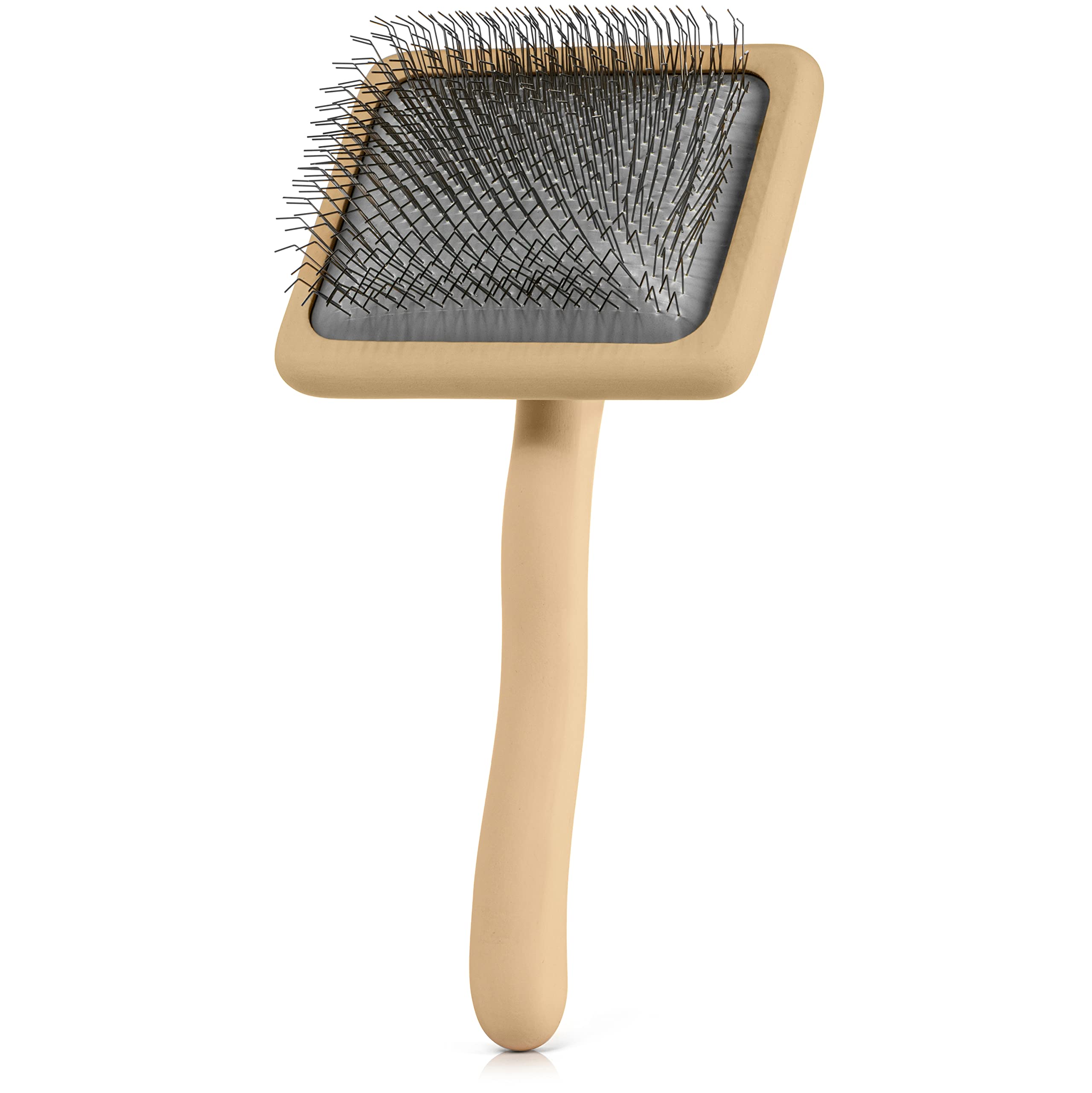 Soft-grip handle on Freshly Bailey Doodle Slicker Brush for steady grooming