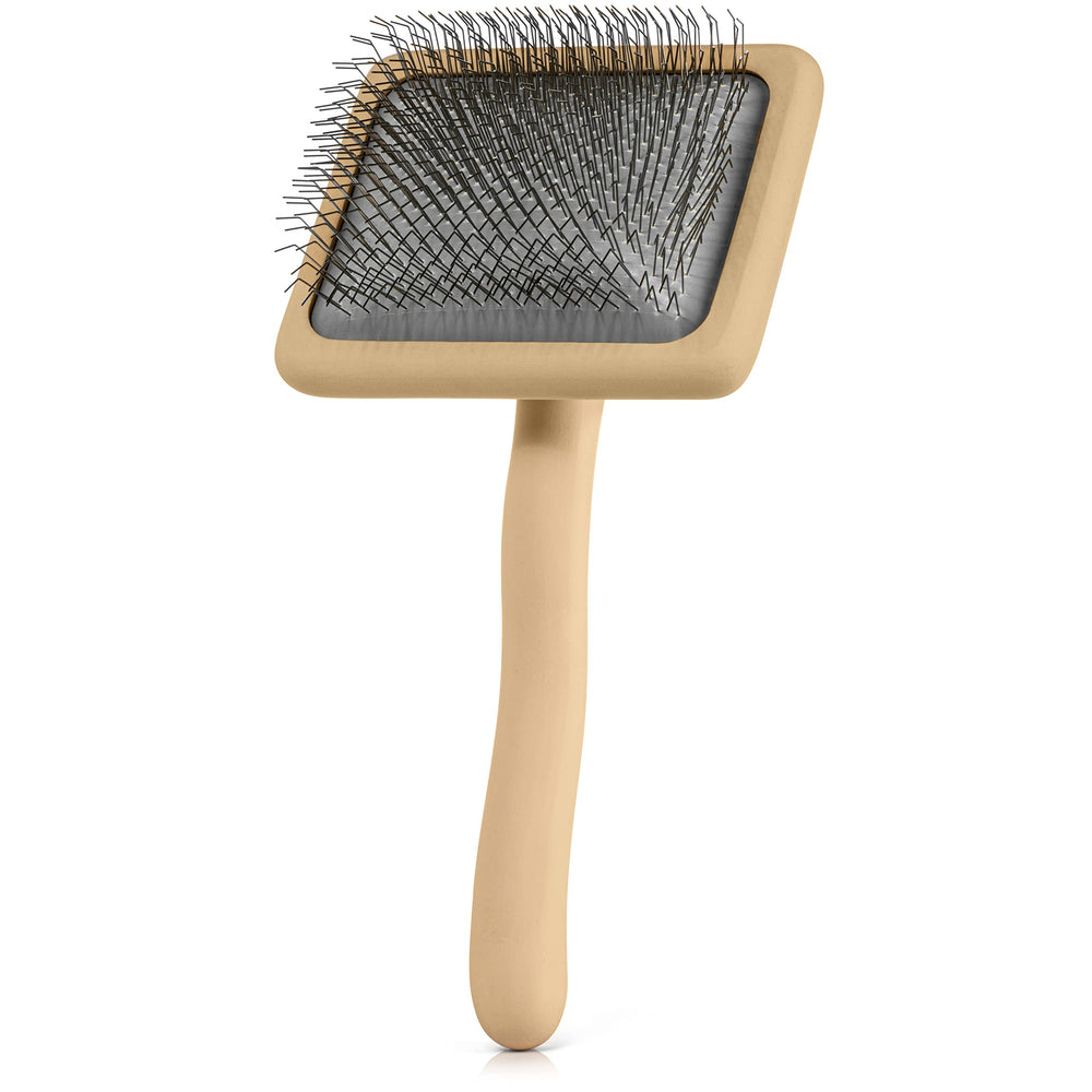 Soft-grip handle on Freshly Bailey Doodle Slicker Brush for steady grooming