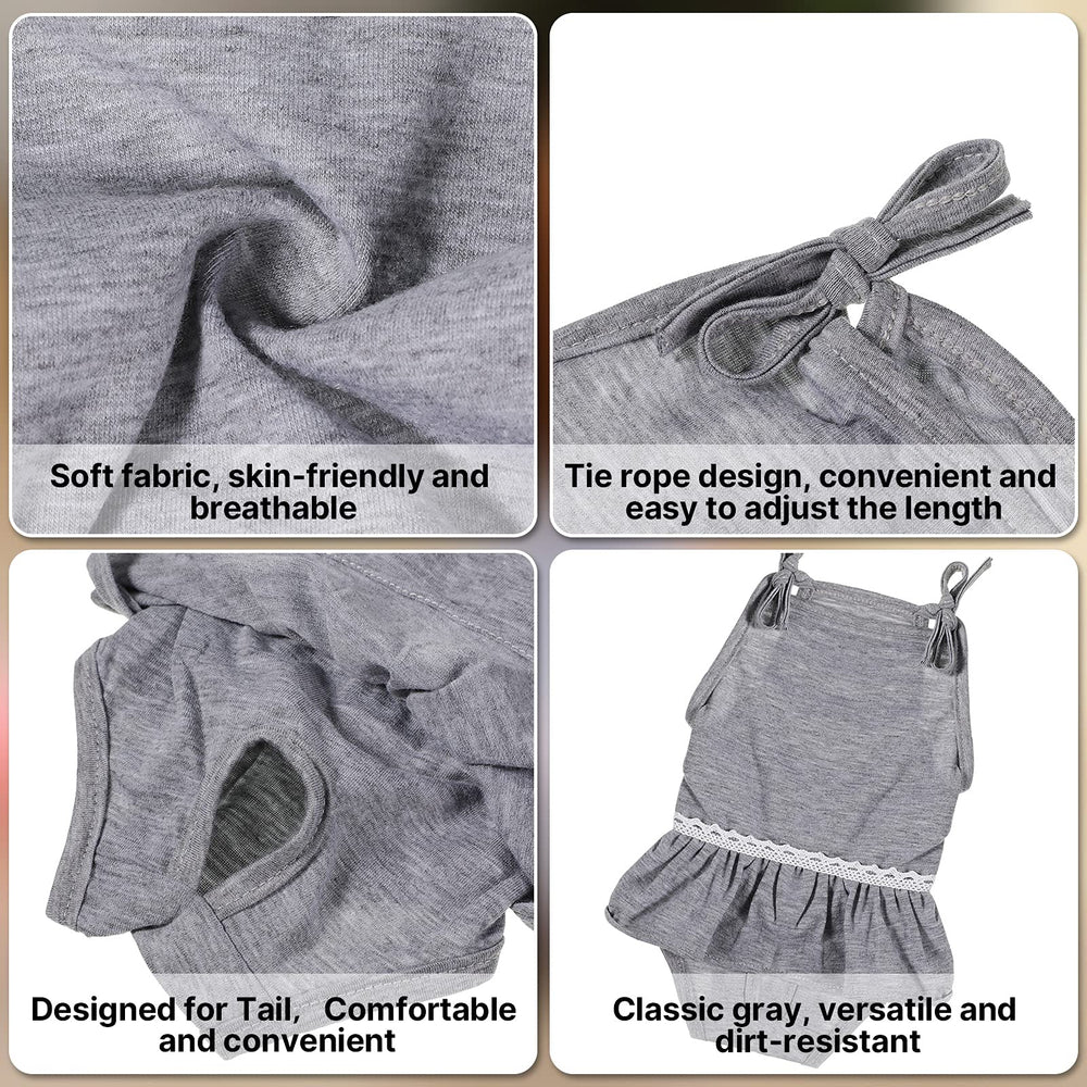 Frienda dog diapers with adjustable suspender strap securing fit