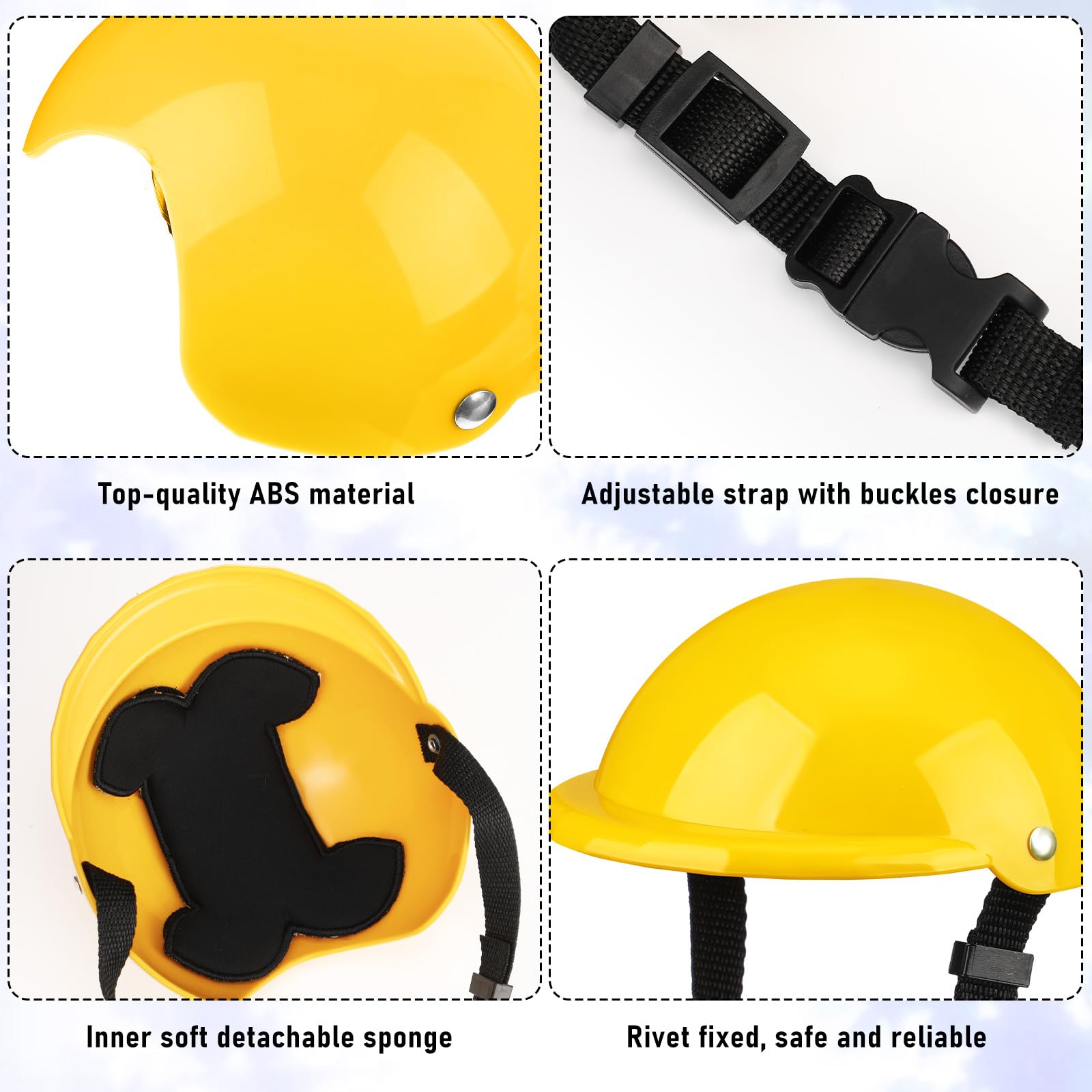 Frienda dog helmet interior padding close-up demonstrates comfy wear