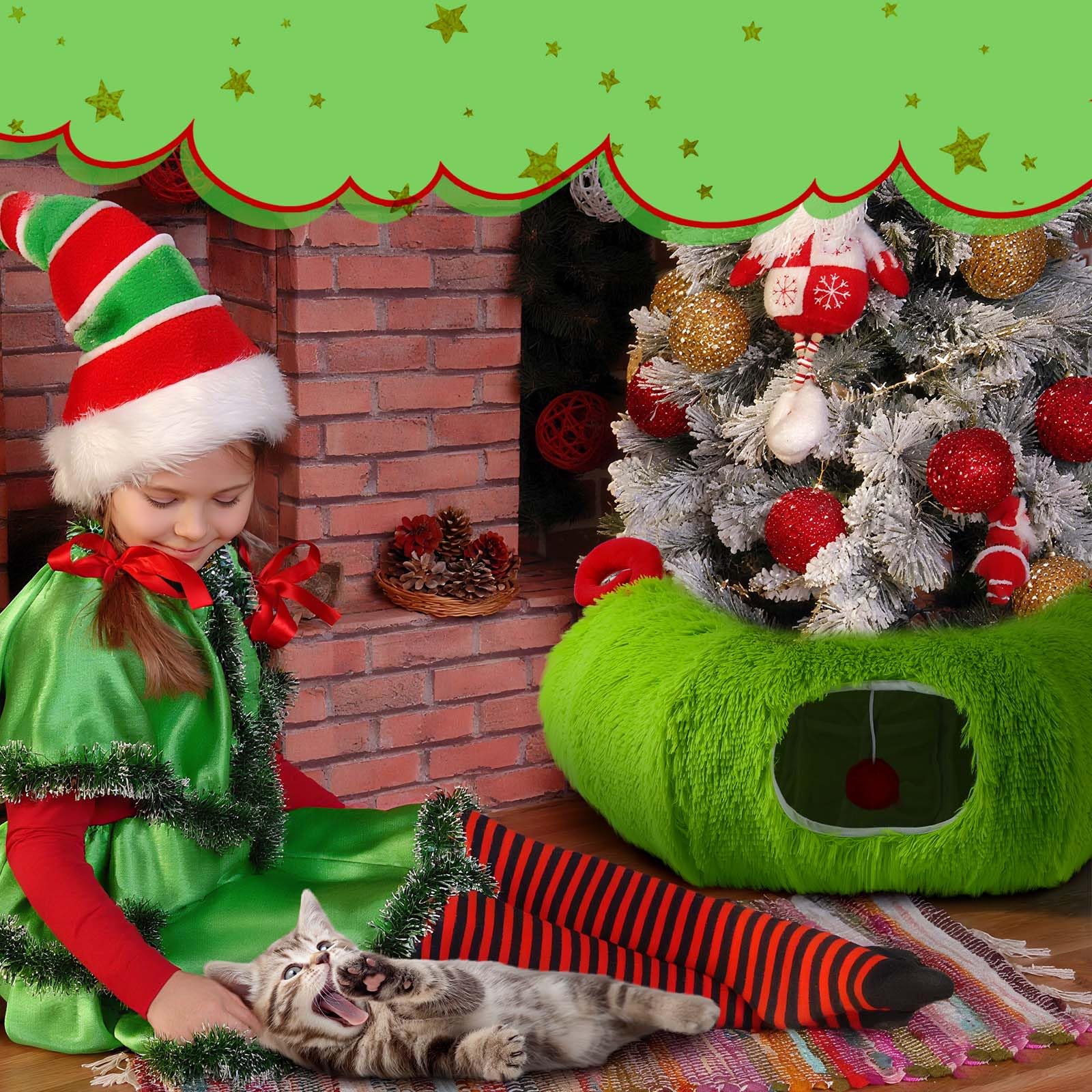 Frienda great holiday gift for cat owners looking for cozy, playful decor