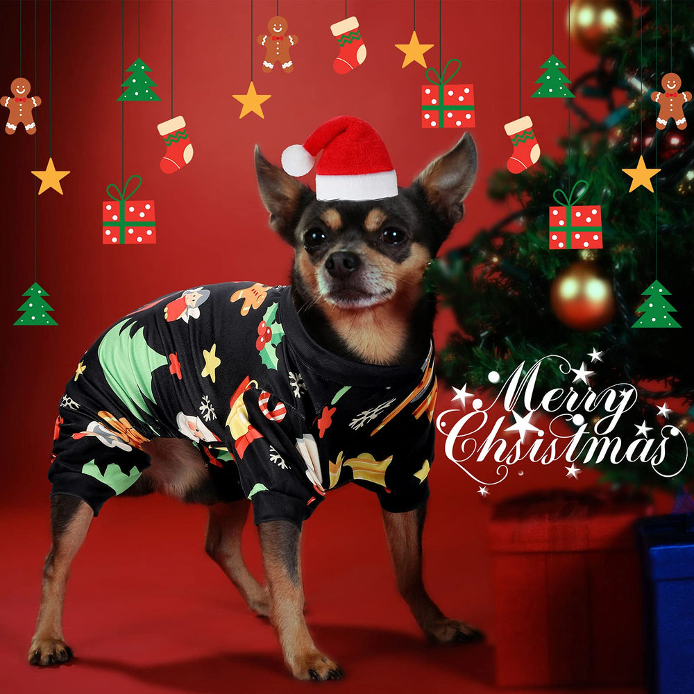 Frienda pijama para perro navidad muñeco de nieve trasera, ideal para fiestas y paseos.