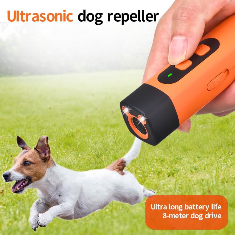 Friengood Bark Deterrent 50ft range — effective distance to deter barking during outdoor outings.