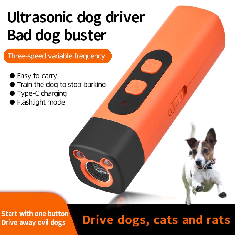Friengood Bark Deterrent side view — compact handheld device for on-the-go dog training.