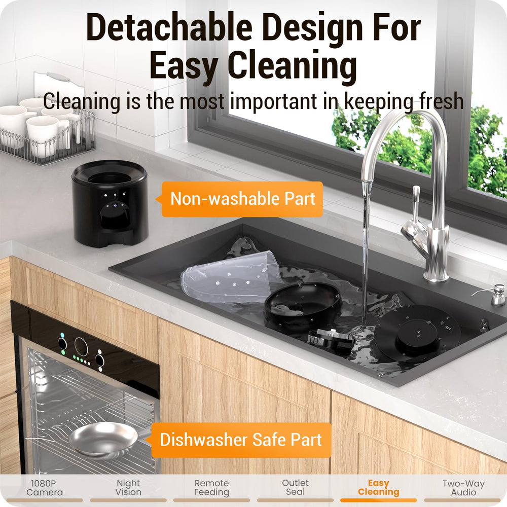 Frienhund 5L large capacity food tank reduces refills for multi-pet homes.