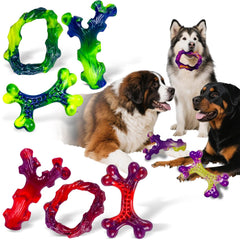 Frienhund nine-pack indestructible dog toys with bone design for aggressive chewers.