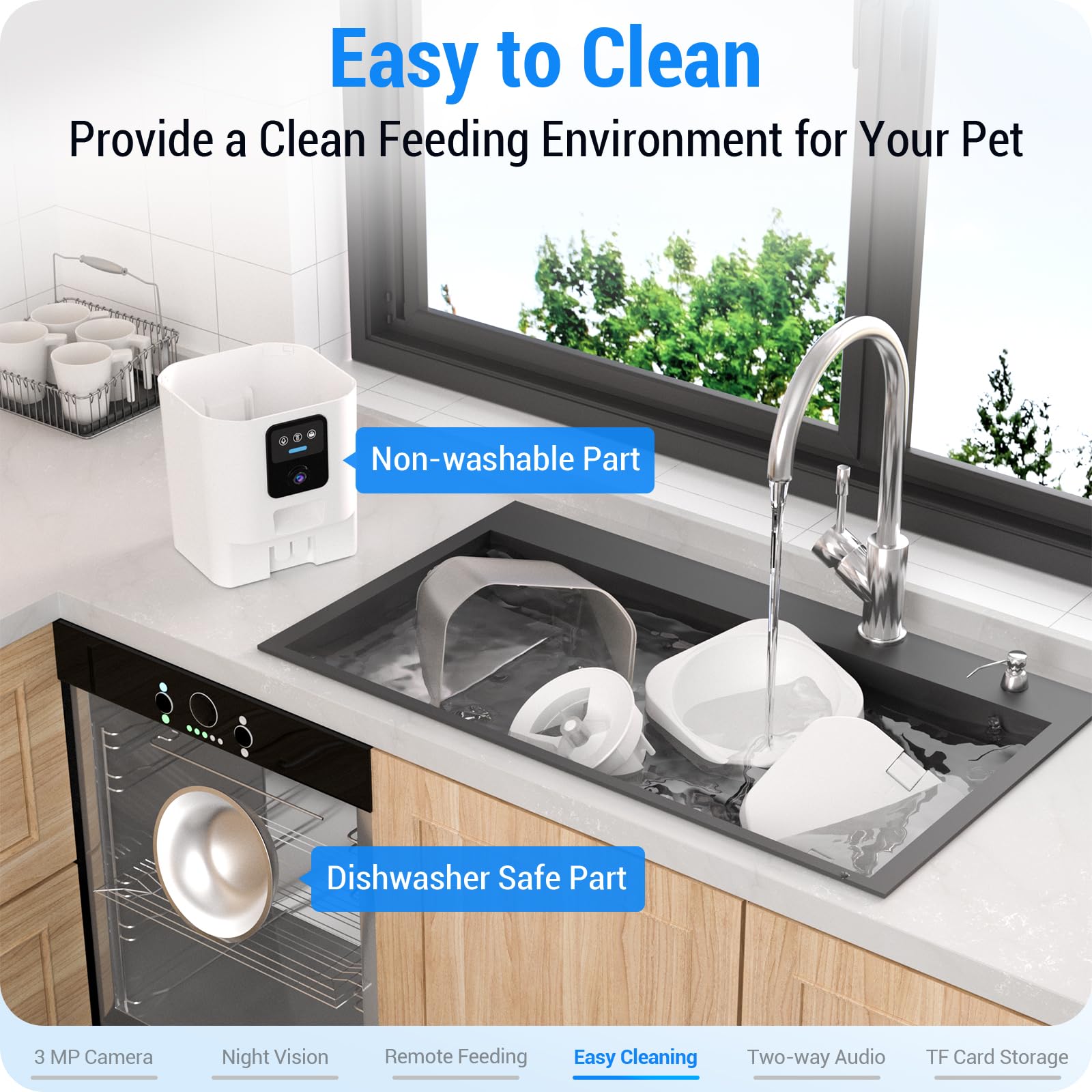 Frienhund stainless bowl is dishwasher-safe for easy, everyday cleaning.