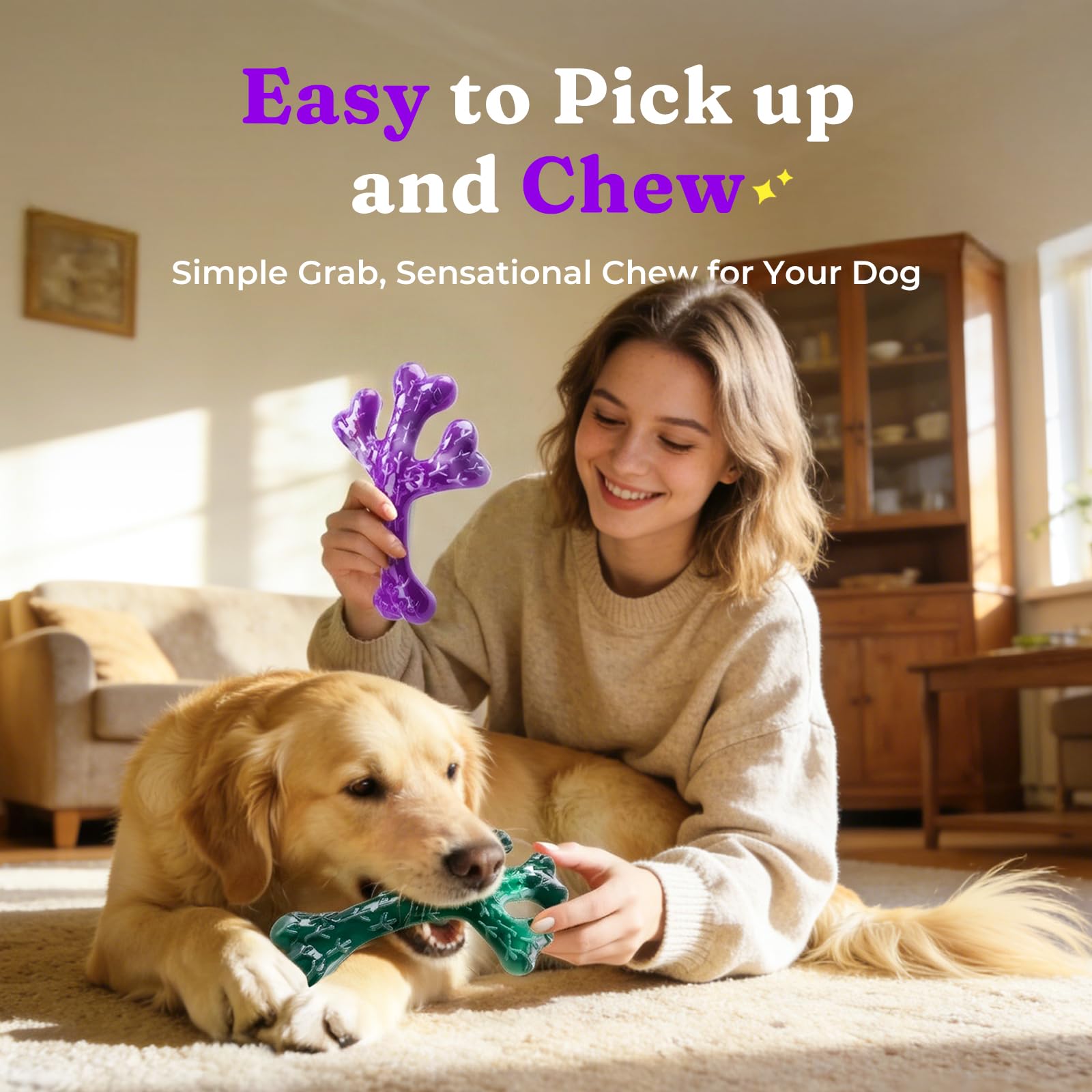 Frienhund beef-flavored dog toy pack for extended chewing sessions