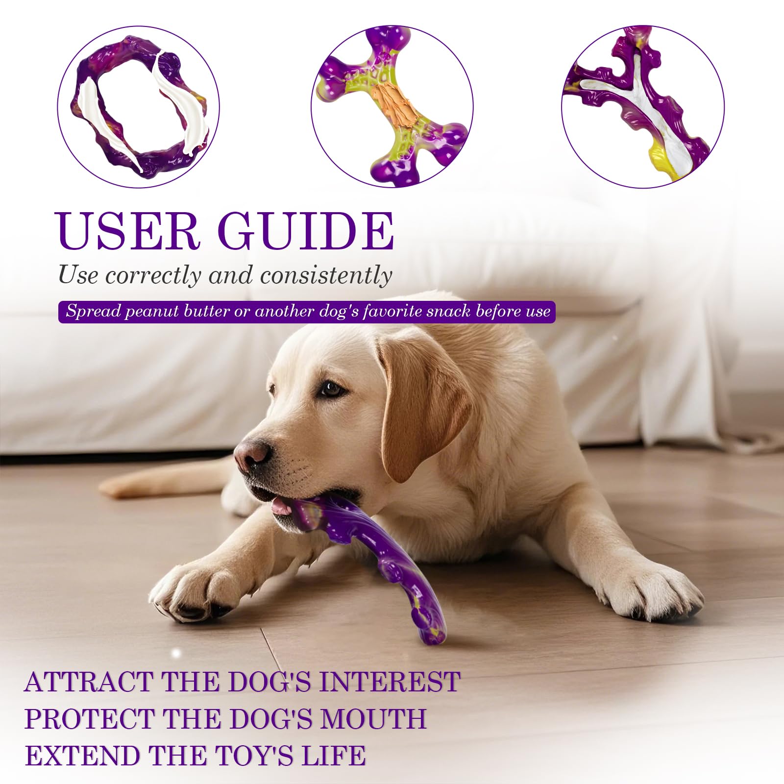 Frienhund easy-clean dog toy washable for quick cleanup