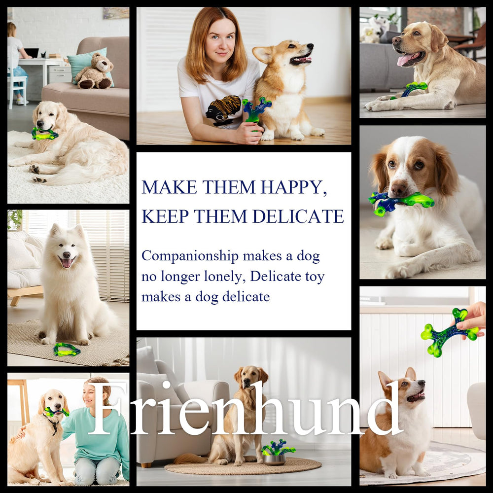 Frienhund hollow-center interactive design encourages mental stimulation during meals.