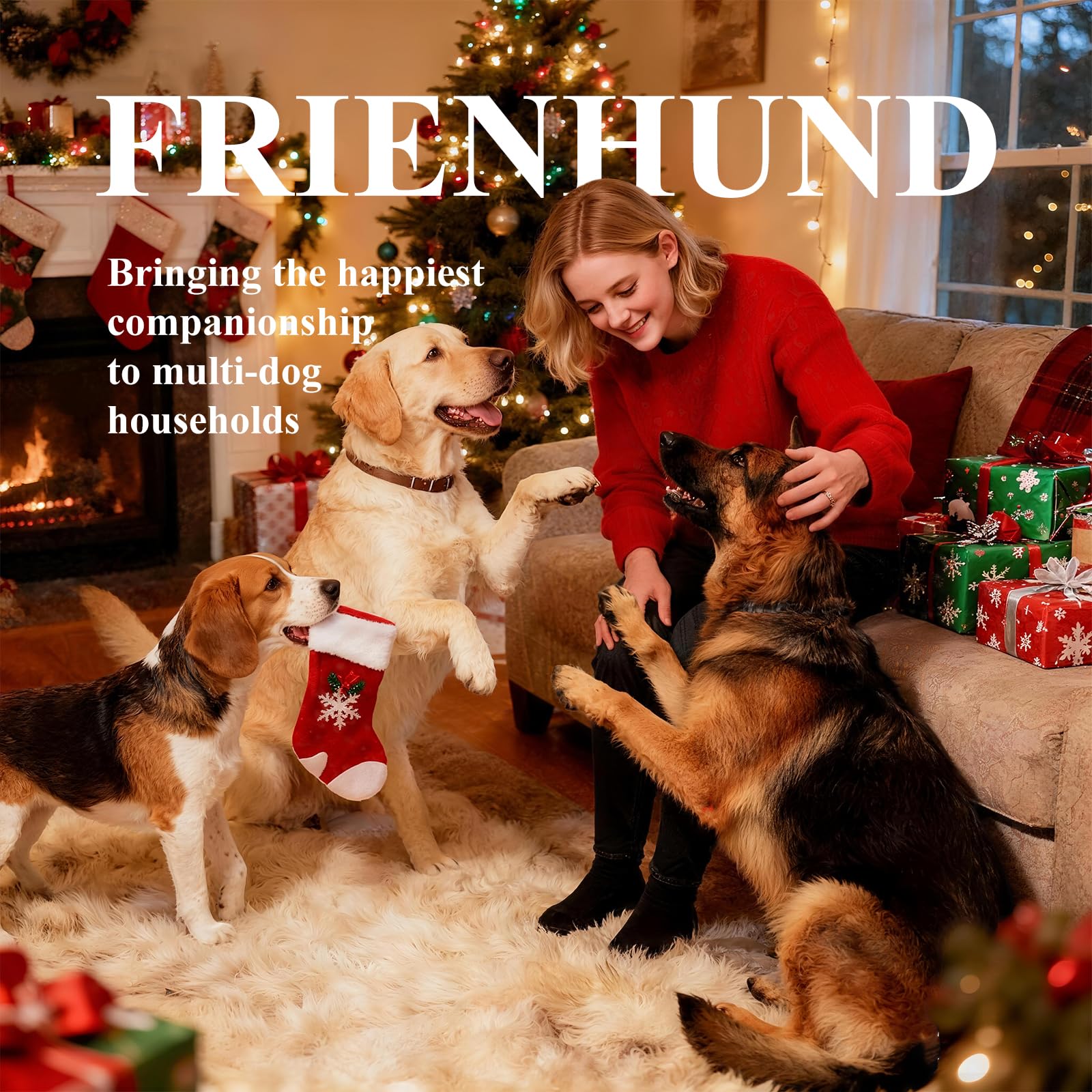 Frienhund washable durable dog toy for easy cleaning after play.