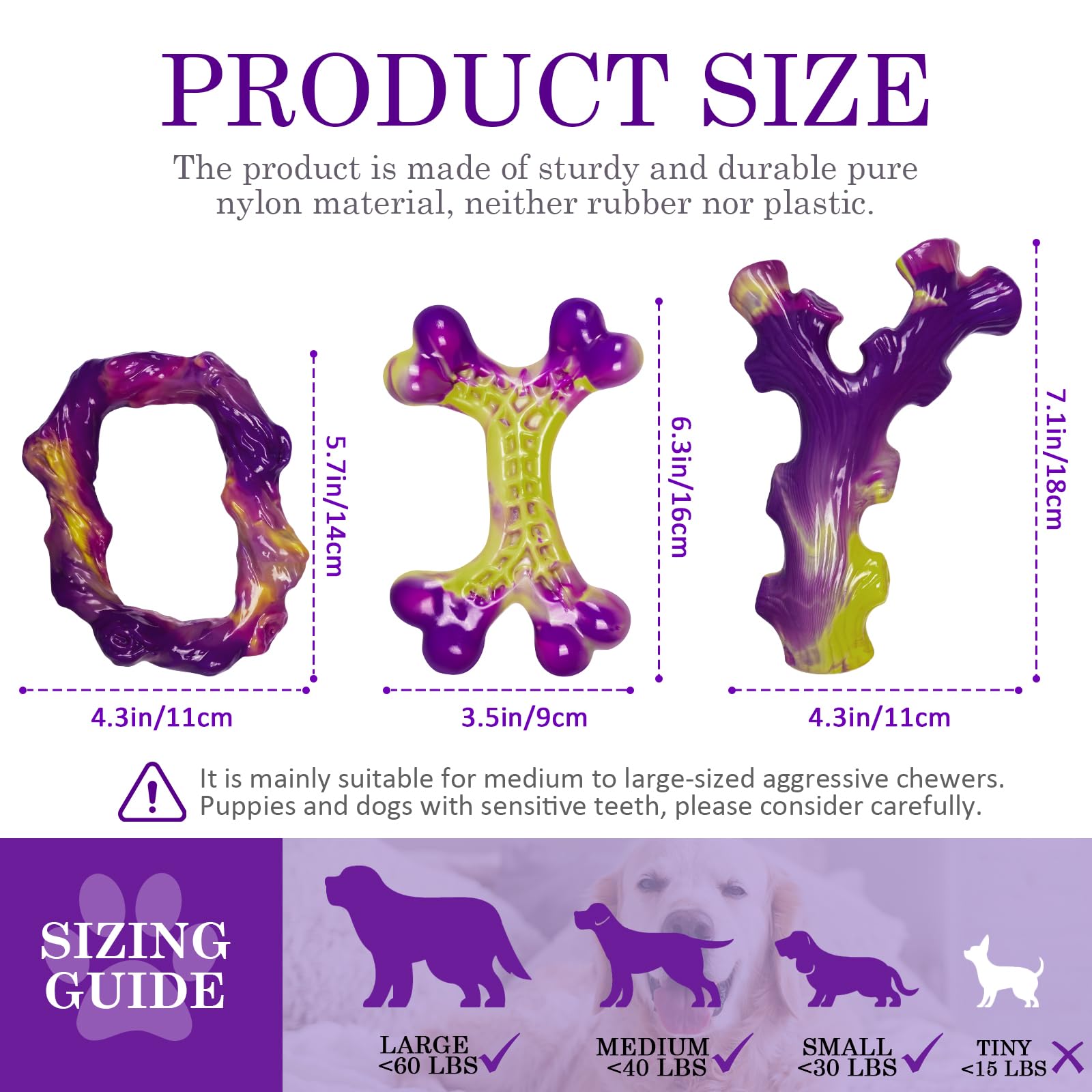 Frienhund nylon dog toy ultra-strong for power chewers