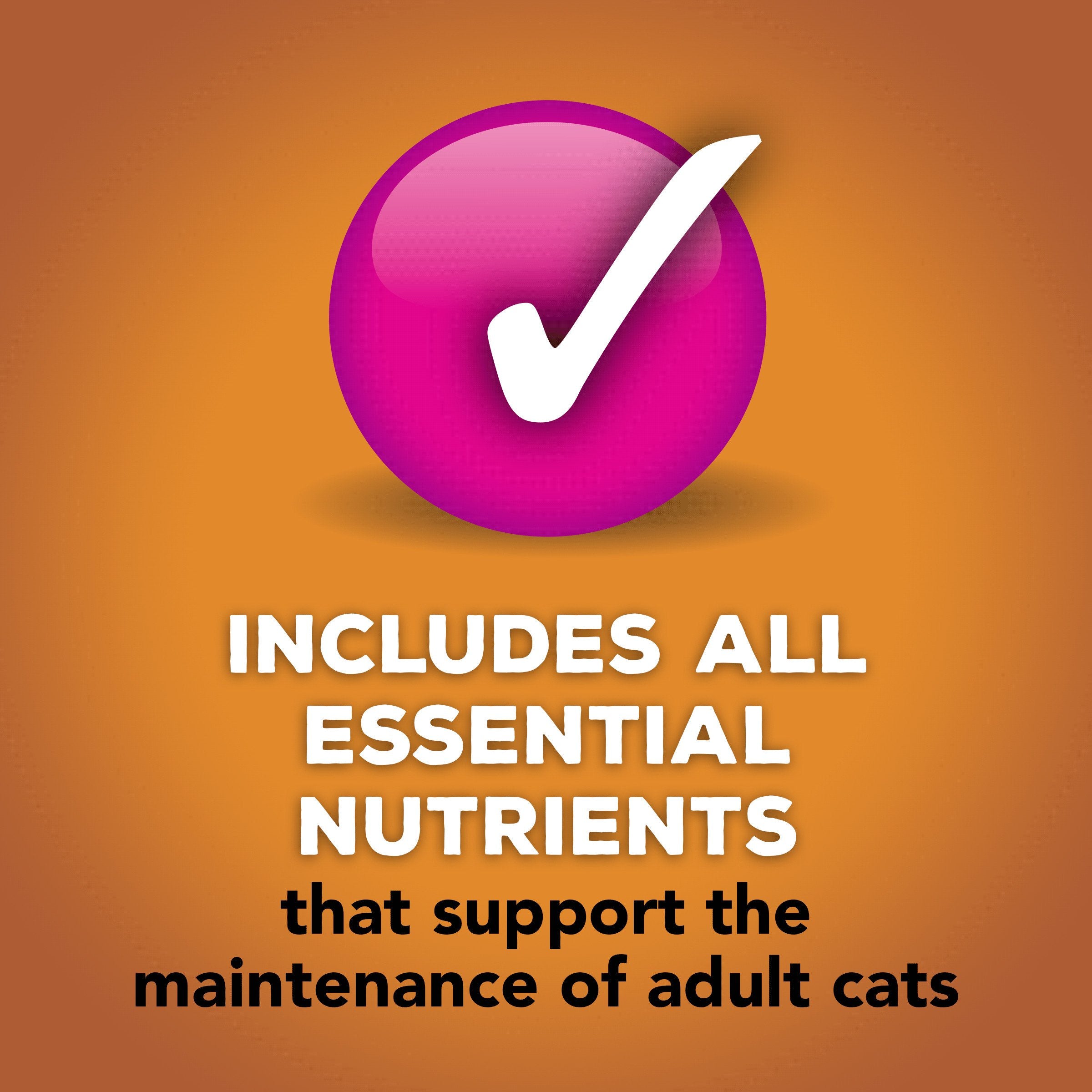 Friskies cat dining time scene showcases convenient 5.5 oz servings.
