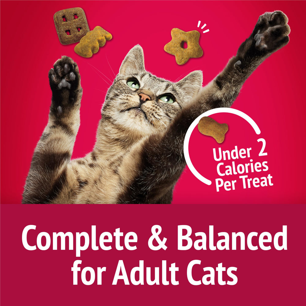 Friskies crunchy texture cat snack for satisfying crunch