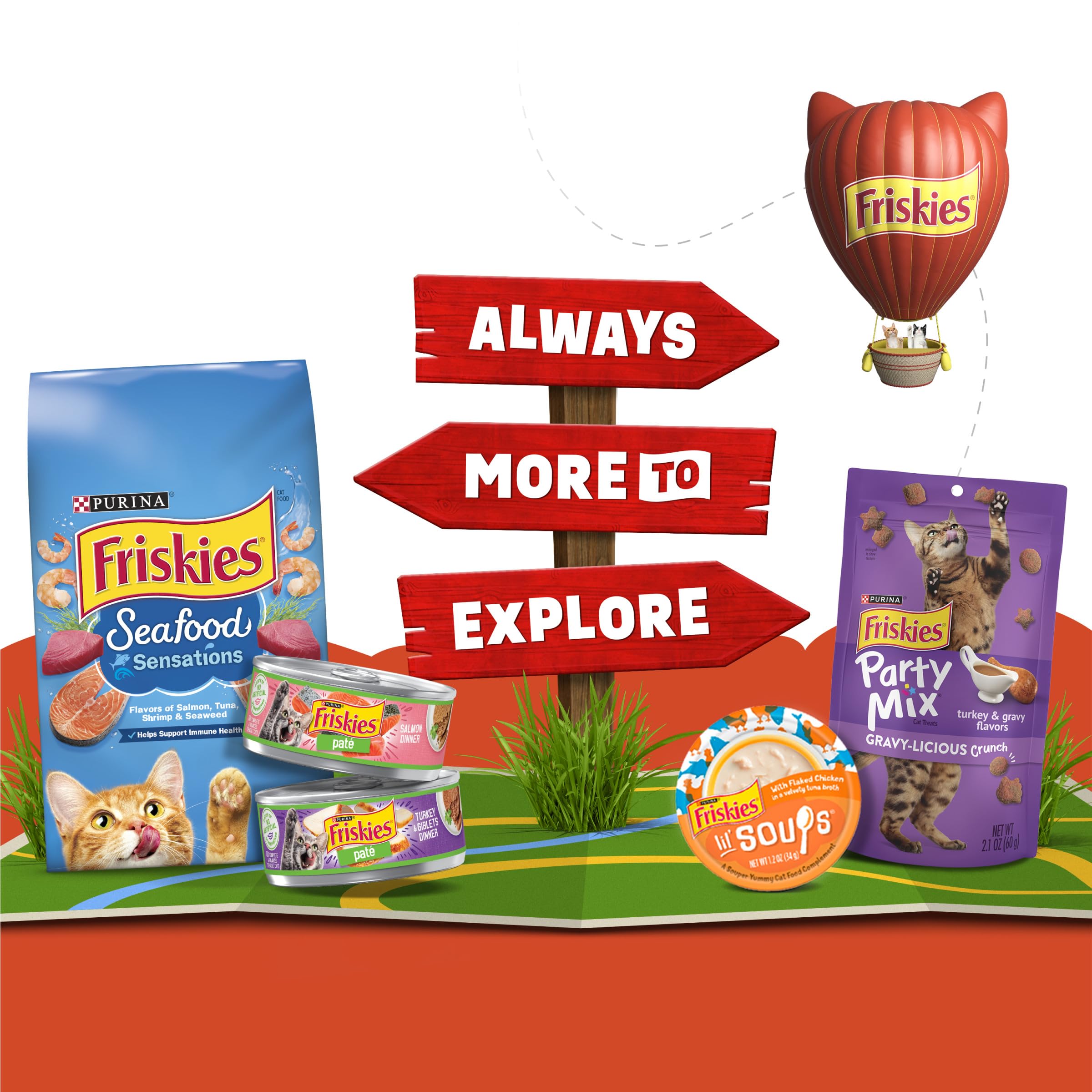 Friskies Lil' Gravies dry-food-topper boosts texture and flavor.