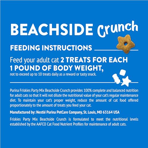 Friskies Beachside Crunch, tamaño de 2.1 oz para compartir entre mordiscos.
