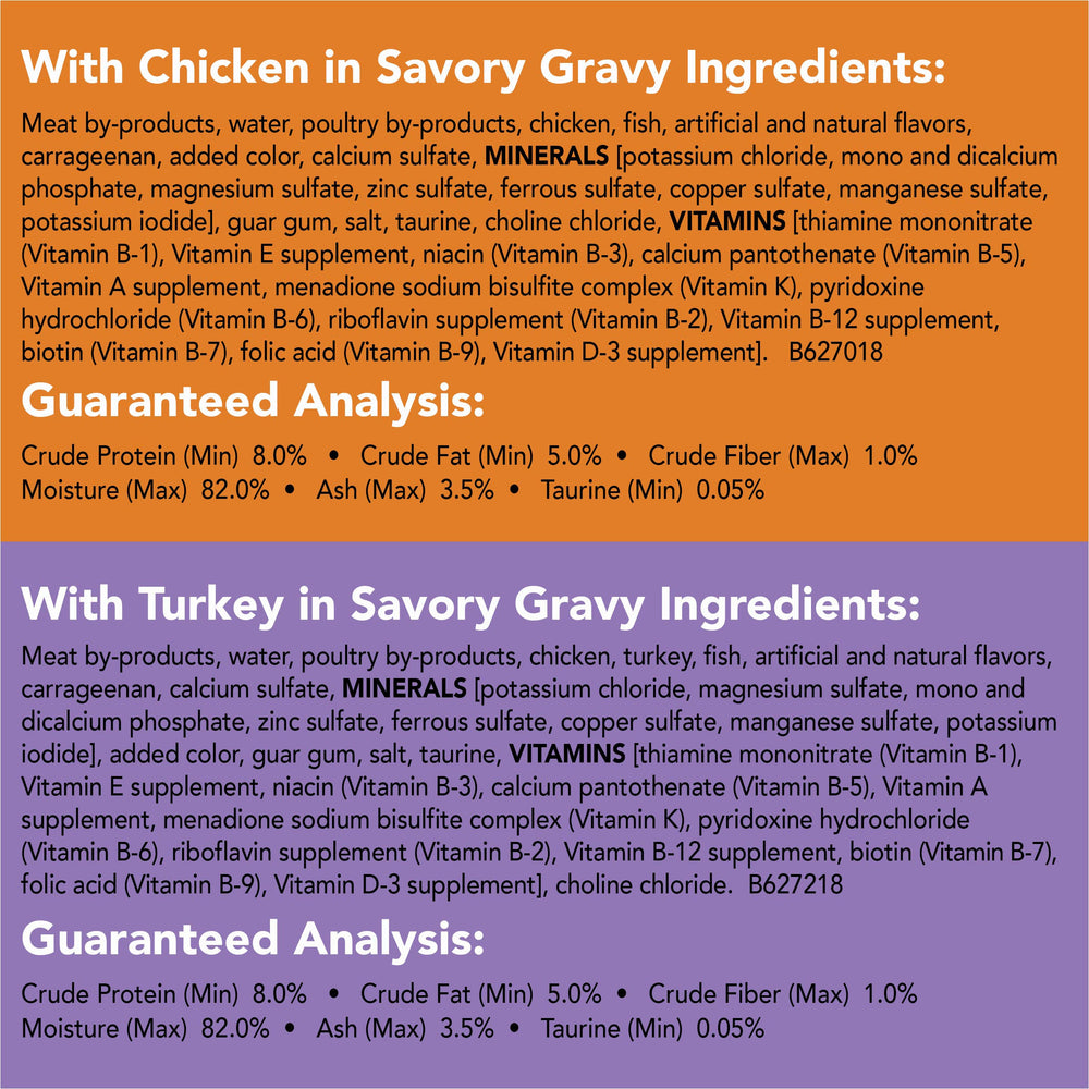 Friskies pate salmon cans showcase fish protein with a soft pate finish.