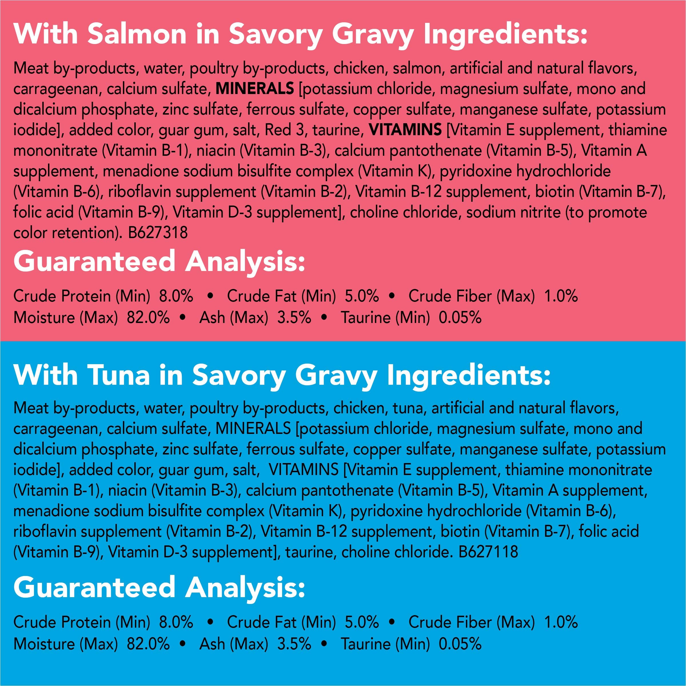 Friskies pate tuna cans offer ocean flavors in a silky pate consistency.