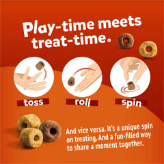 Friskies Playfuls real chicken first ingredient supports dual-protein flavor.